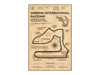 Sebring International Raceway Wood Mural