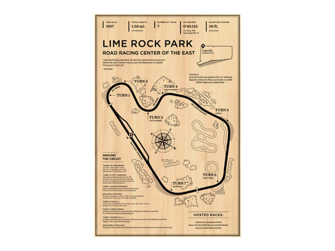 Lime Rock Park Wood Mural