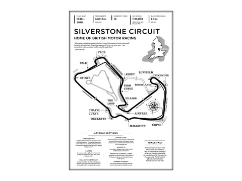 Silverstone Circuit Art Print