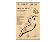 Imola Circuit Wood Mural