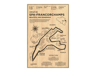 Spa-Francorchamps Wood Mural