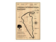 Virginia International Raceway Wood Mural