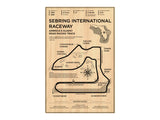 Sebring International Raceway Wood Mural