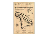 Circuit de Nevers Magny-Cours Wood Mural