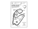 Interlagos Circuit Wood Mural