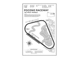 Pocono Raceway Wood Mural